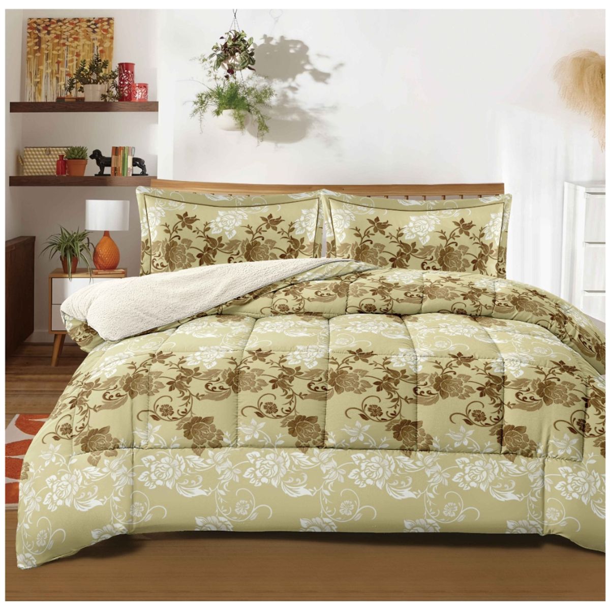 GOLDSUN - EDREDON GOLDSUN CON SHERPA  2 PLAZAS