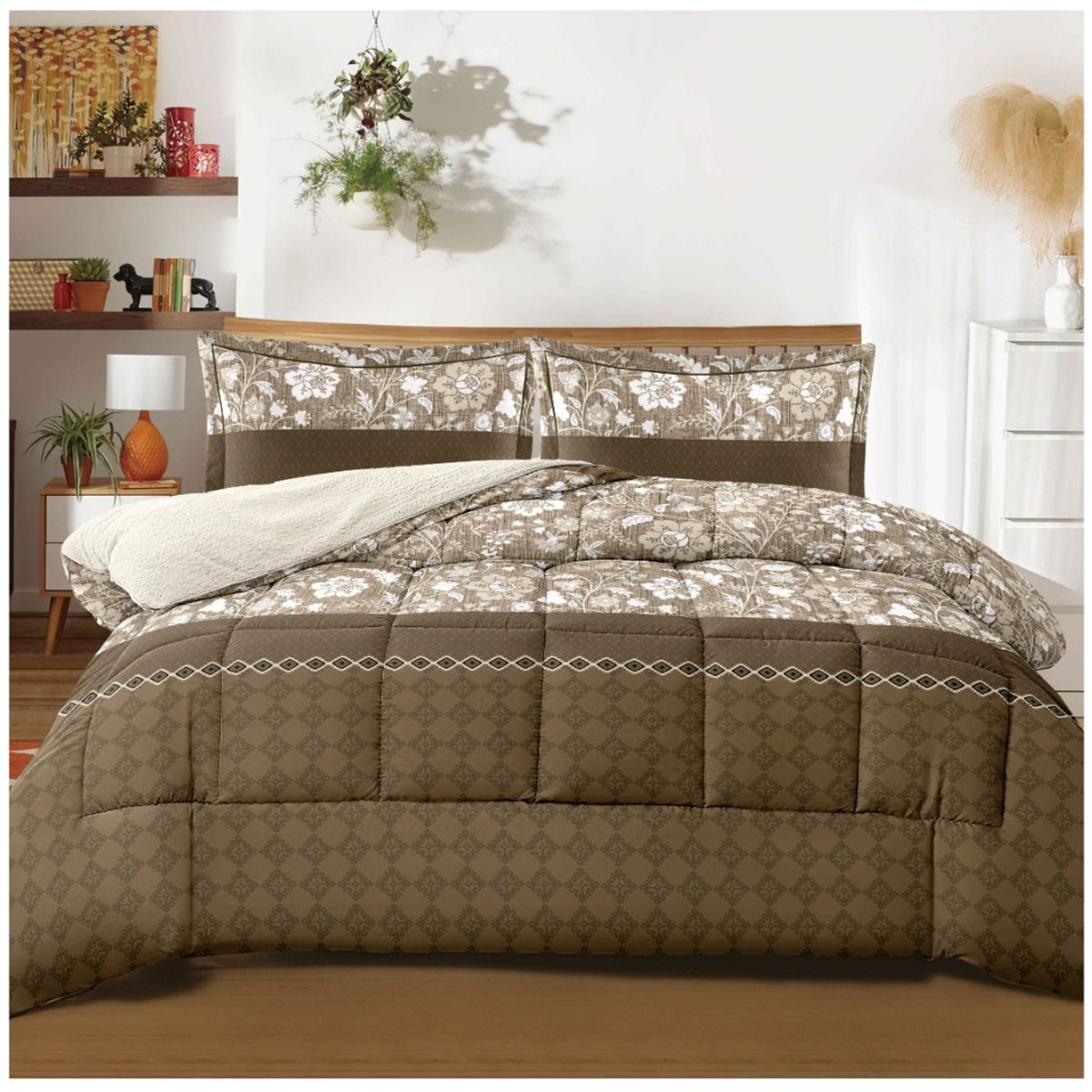 GOLDSUN - EDREDON GOLDSUN CON SHERPA  2 PLAZAS