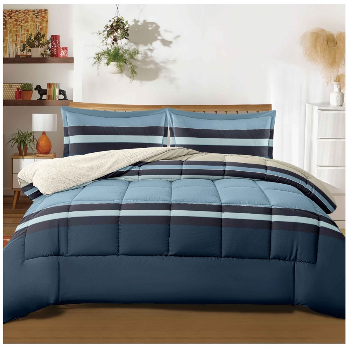 GOLDSUN - EDREDON GOLDSUN CON SHERPA  2 PLAZAS