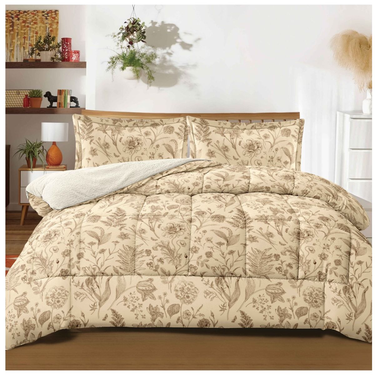 GOLDSUN - EDREDON GOLDSUN CON SHERPA  2 PLAZAS