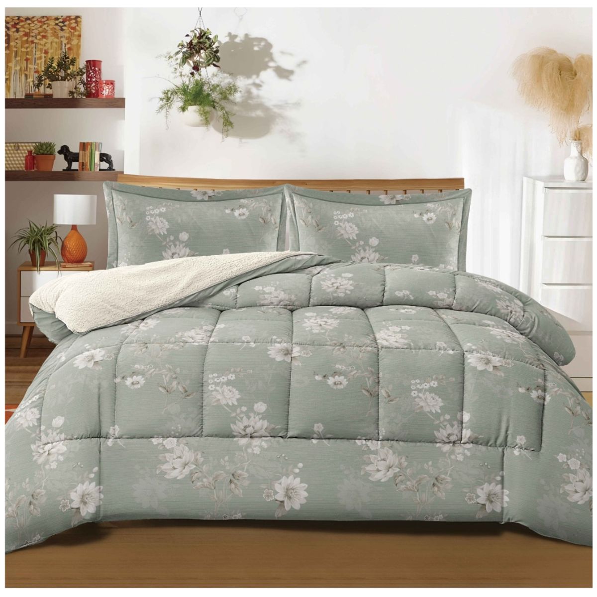 GOLDSUN - EDREDON GOLDSUN CON SHERPA  2 PLAZAS