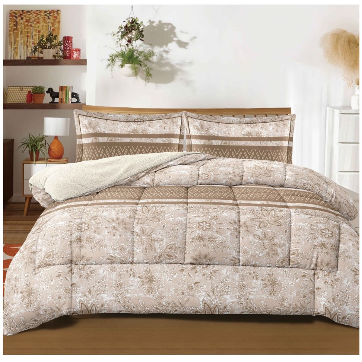 GOLDSUN - EDREDON GOLDSUN CON SHERPA  2 PLAZAS