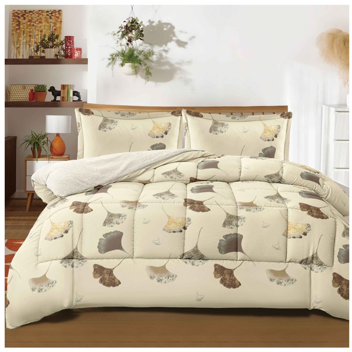 GOLDSUN - EDREDON GOLDSUN CON SHERPA  2 PLAZAS