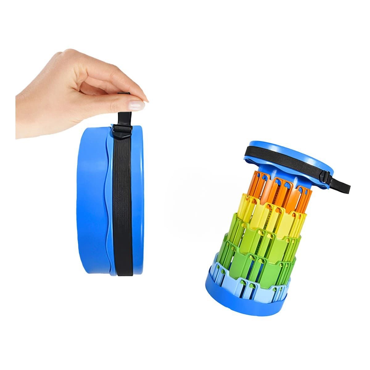 GENERICO - Pack12 Banca Resistente con Soporte de Tonalidad Azul