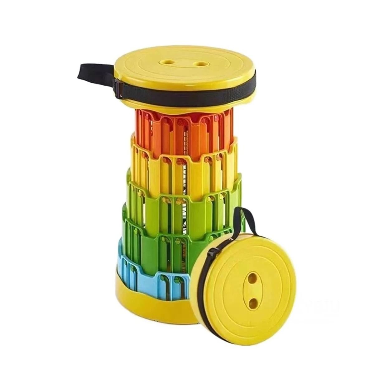 GENERICO - Silla Plegables Portatiles Centro Multicolor Tapa Amarillo