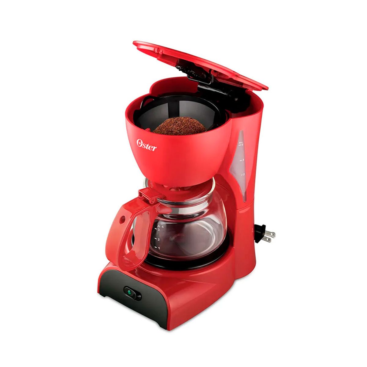 OSTER - Cafetera Oster 4 Tazas Roja BVSTDCD5R