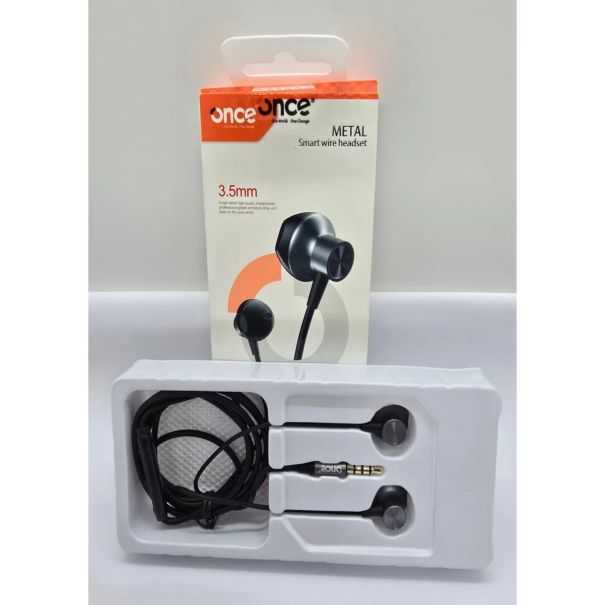 GENERICO - AUDIFONO ONCE  HANDSFREE  METAL ENTRADA JACK