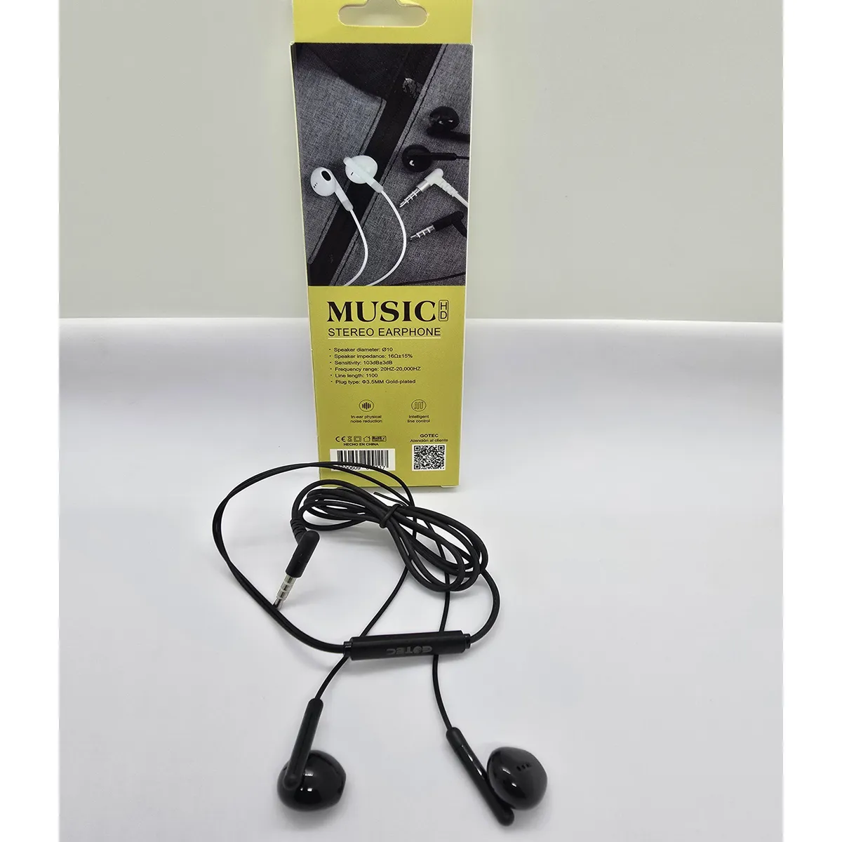 GENERICO - AUDIFONO CON HANDSFREE GOTEC  EXTRA BASS ENTRADA JACK