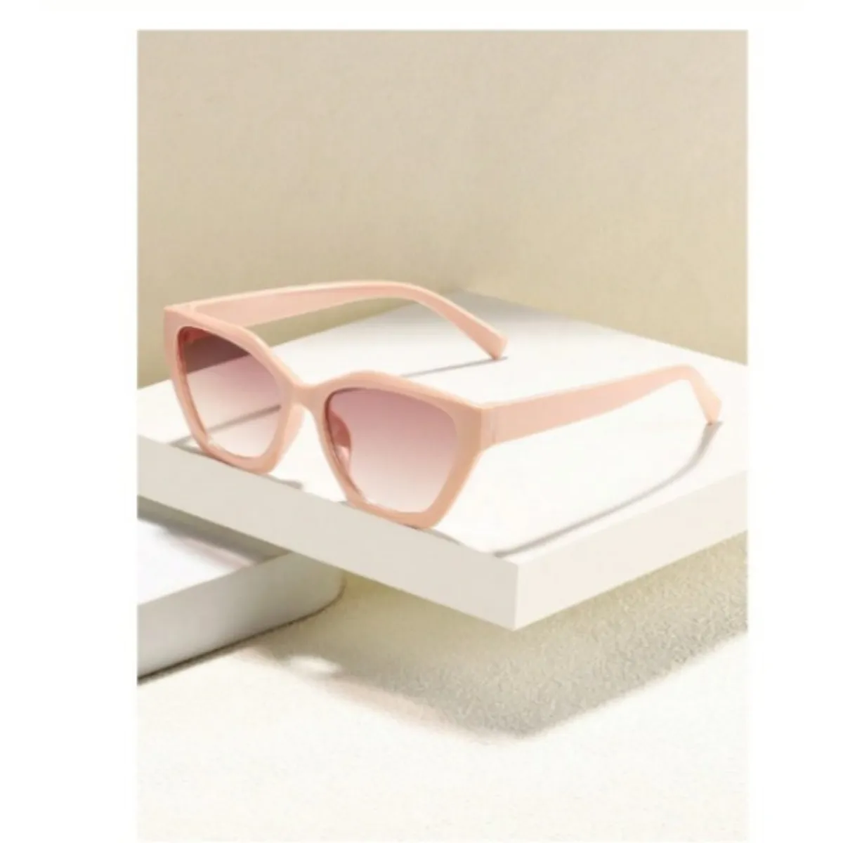 GENERICO - Lentes Gafas De Sol Retro Con Forma De Ojo De Gato Rosado