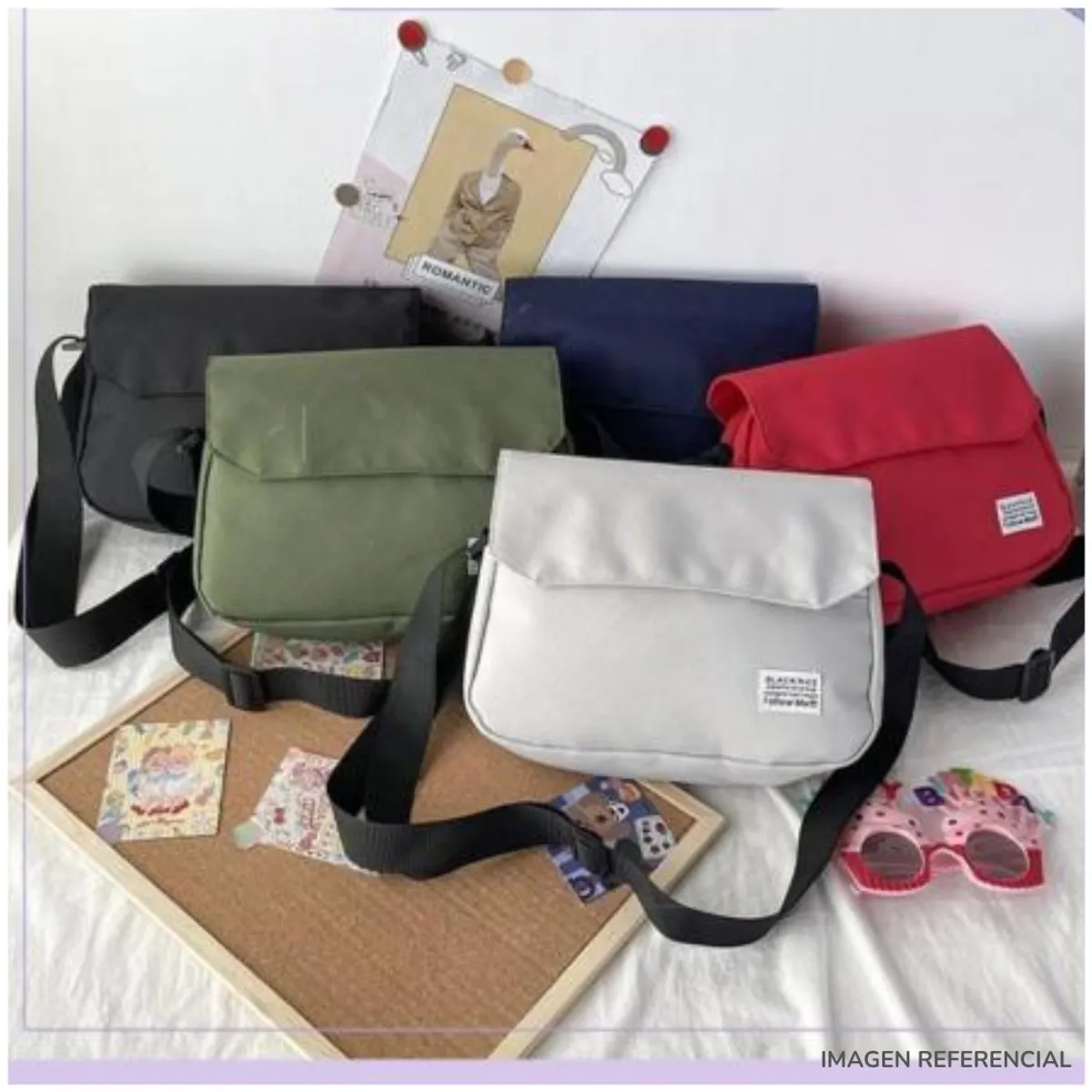 INSPIRA MARKET - Bolso morral bandolera de hombro
