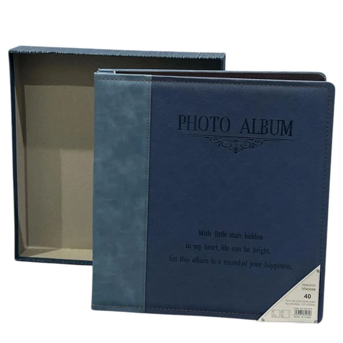 INSPIRA MARKET - Album de fotos 500 fotografías Cuero PU