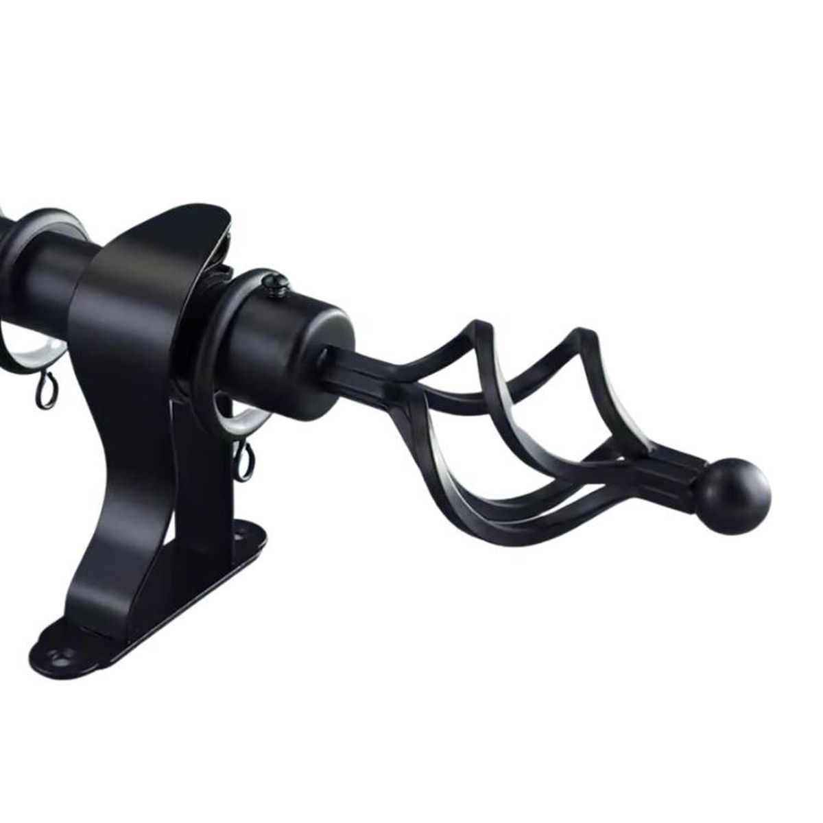 SALA FABULOSA - Tubo graduable de cortina extendible de 1.60 a 3 mts - Negro