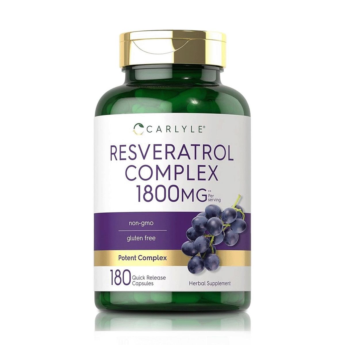 VITAMINA - Resveratrol Complex 1800 mg (180 Cápsulas) – Carlyle
