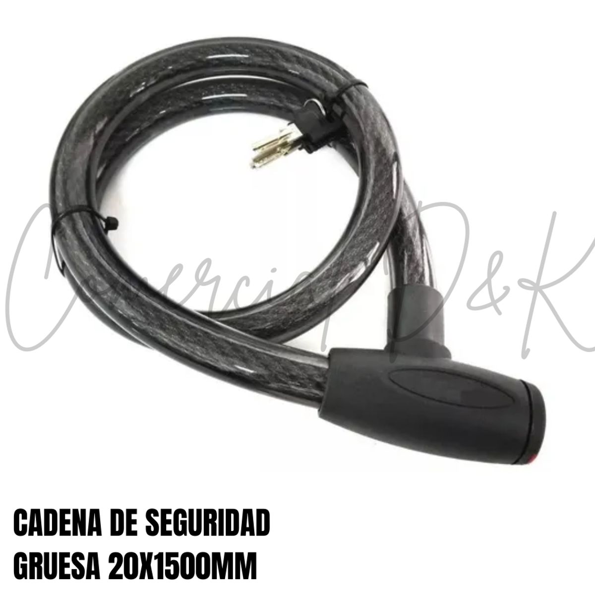 GENERICO - CADENA SEGURIDAD 20X1500MM MOTO REFORZADA