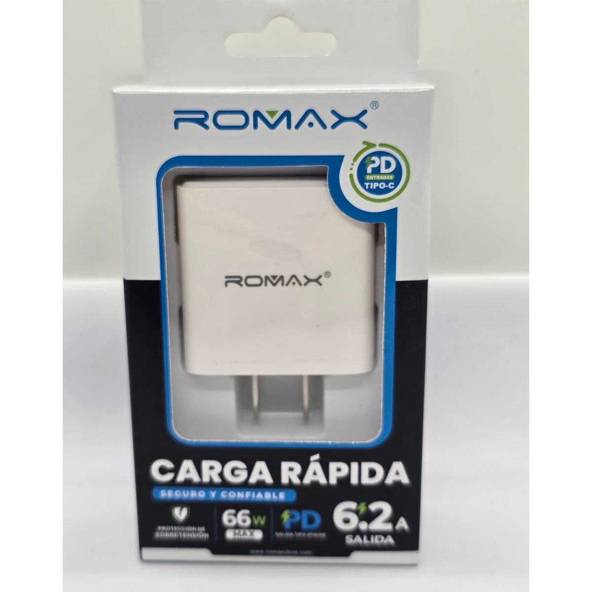 ROMAX - CARGADOR DADO ROMAX PD 66W