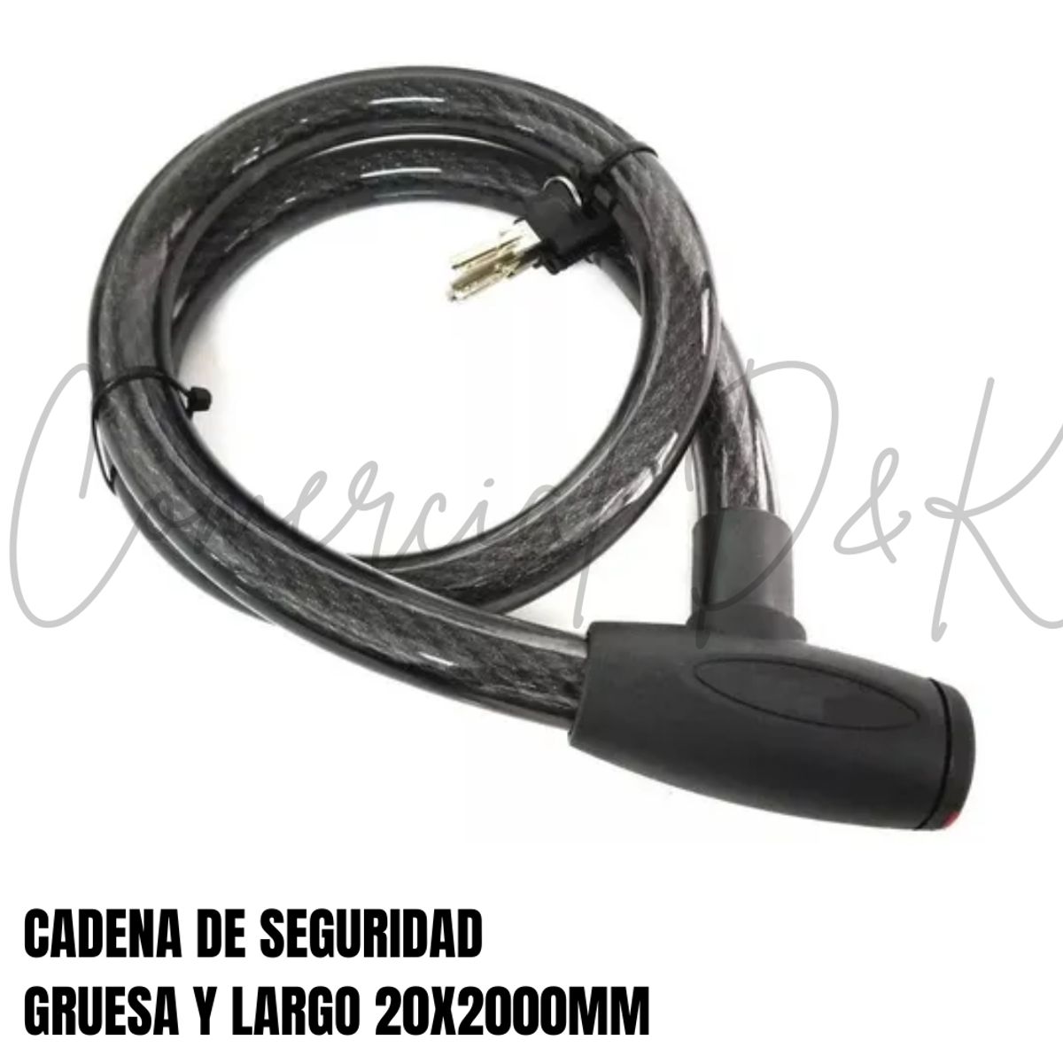 GENERICO - CADENA SEGURIDAD 20X2000MM MOTO REFORZADA