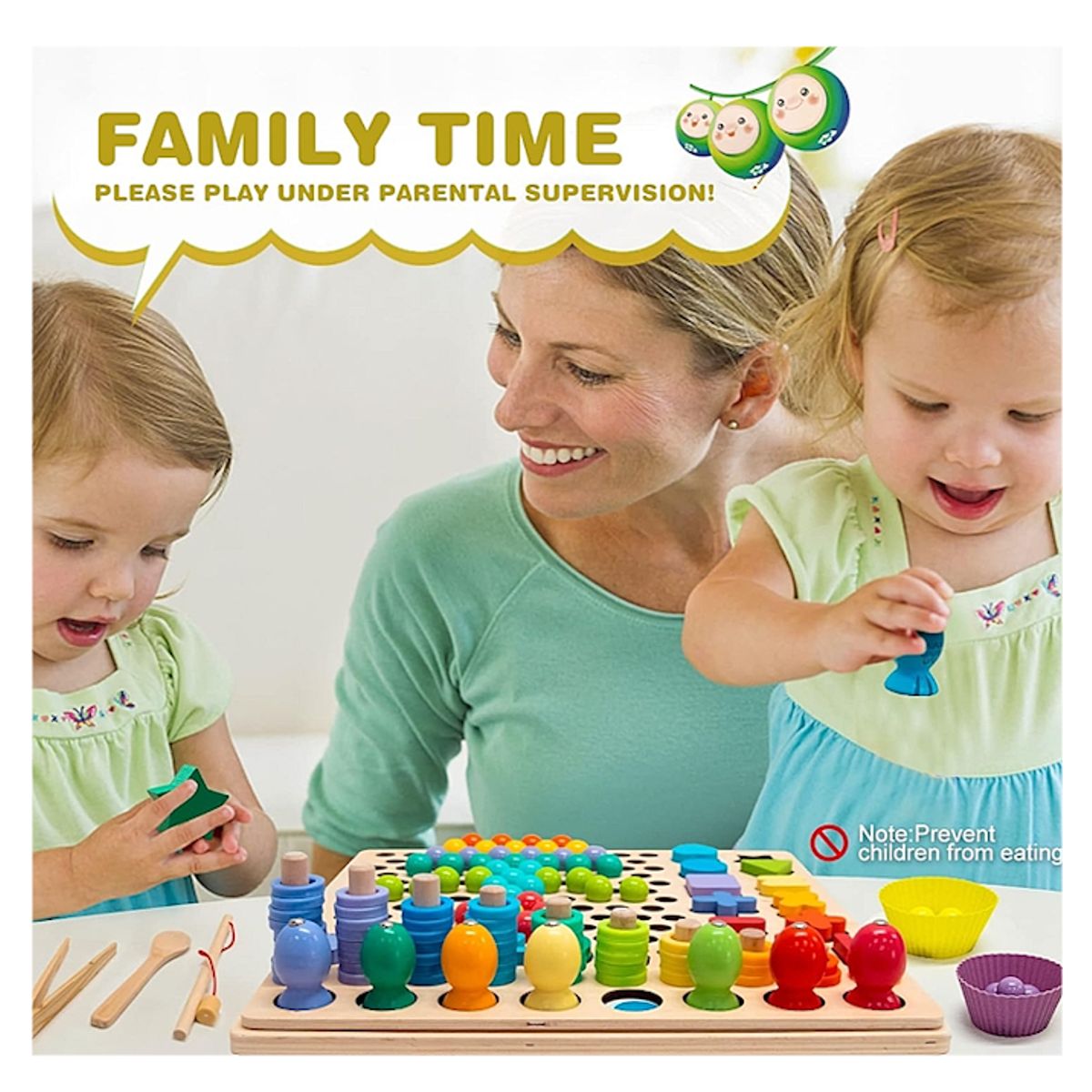 GENERICO - Juego Montessori Educativo 8 en 1 – Números, Colores y Pesca