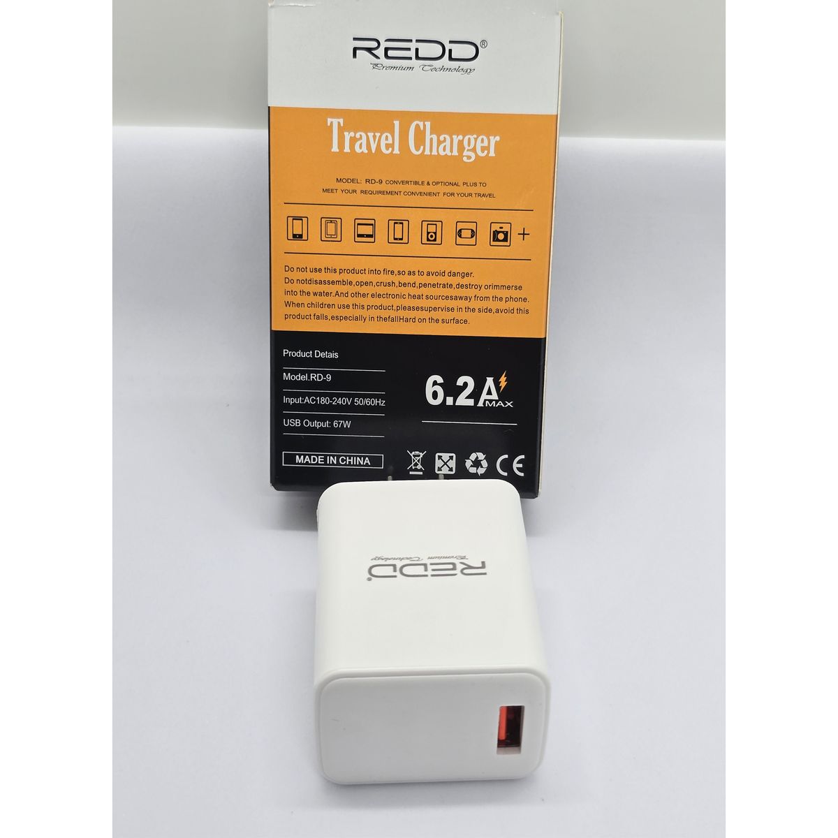 GENERICO - CARGADOR DADO REDD PUERTO USB