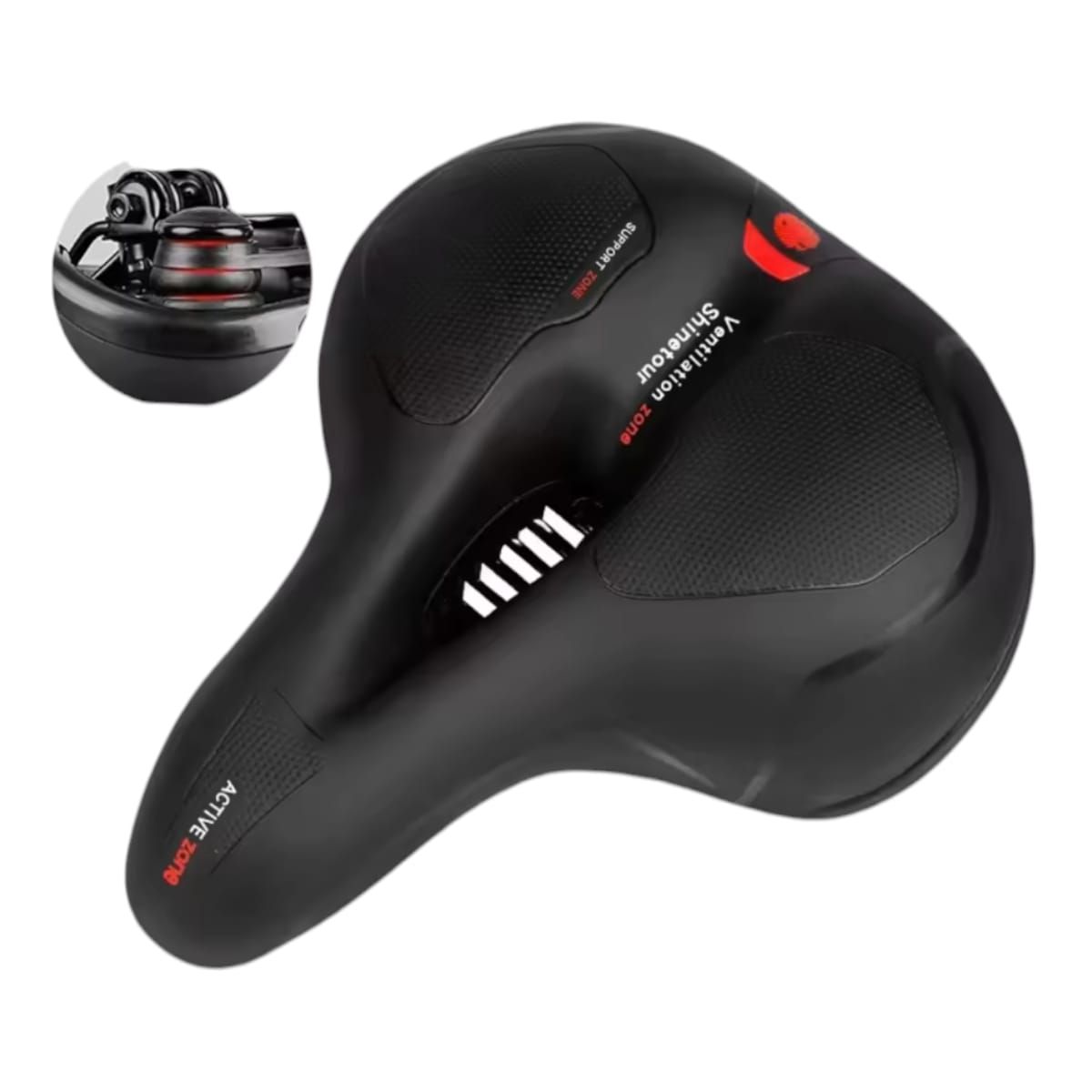 GENERICO - ASIENTO SILLIN  De BICICLETA  SUAVE En GEL COMODO