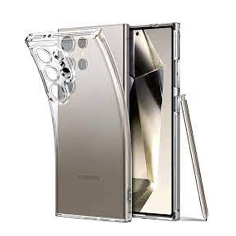 GENERICO - FUNDA CASE PARA SAMSUNG S24 ULTRA CON PROTECTOR CÁMARA TRANSPARENTE