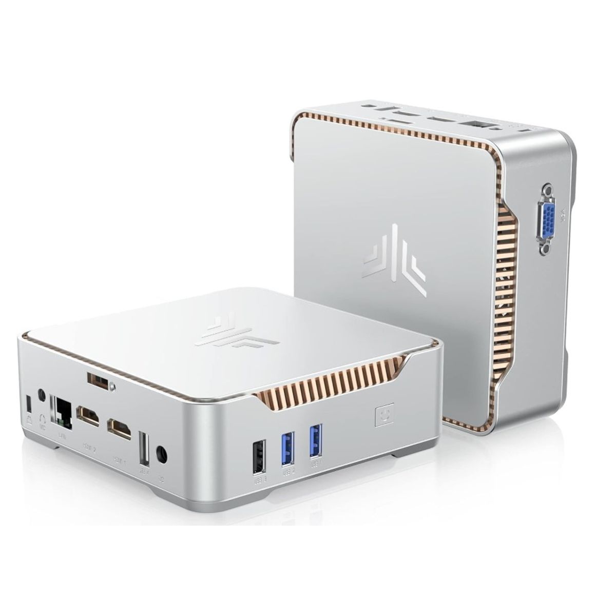 GENERICO - KAMRUI Mini PC GK3Plus,16GB ram 512 GB,12th Alder Lake N95, Micro PC,Silver