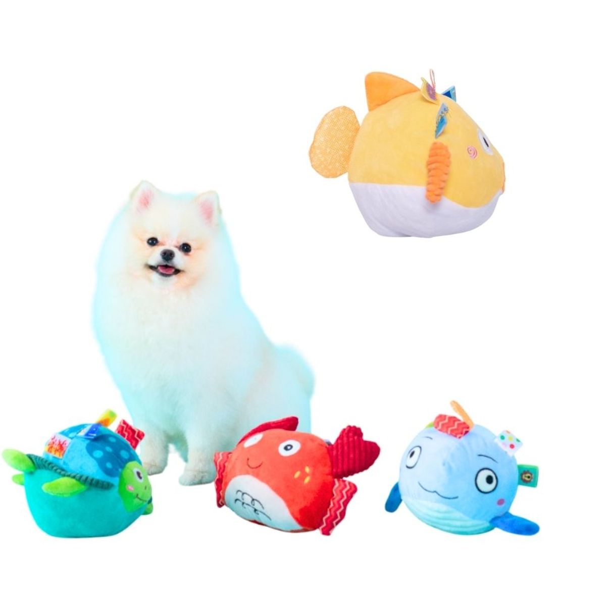 GENERICO - Peluches Bebe Bajo El Mar - Pez Amarillo