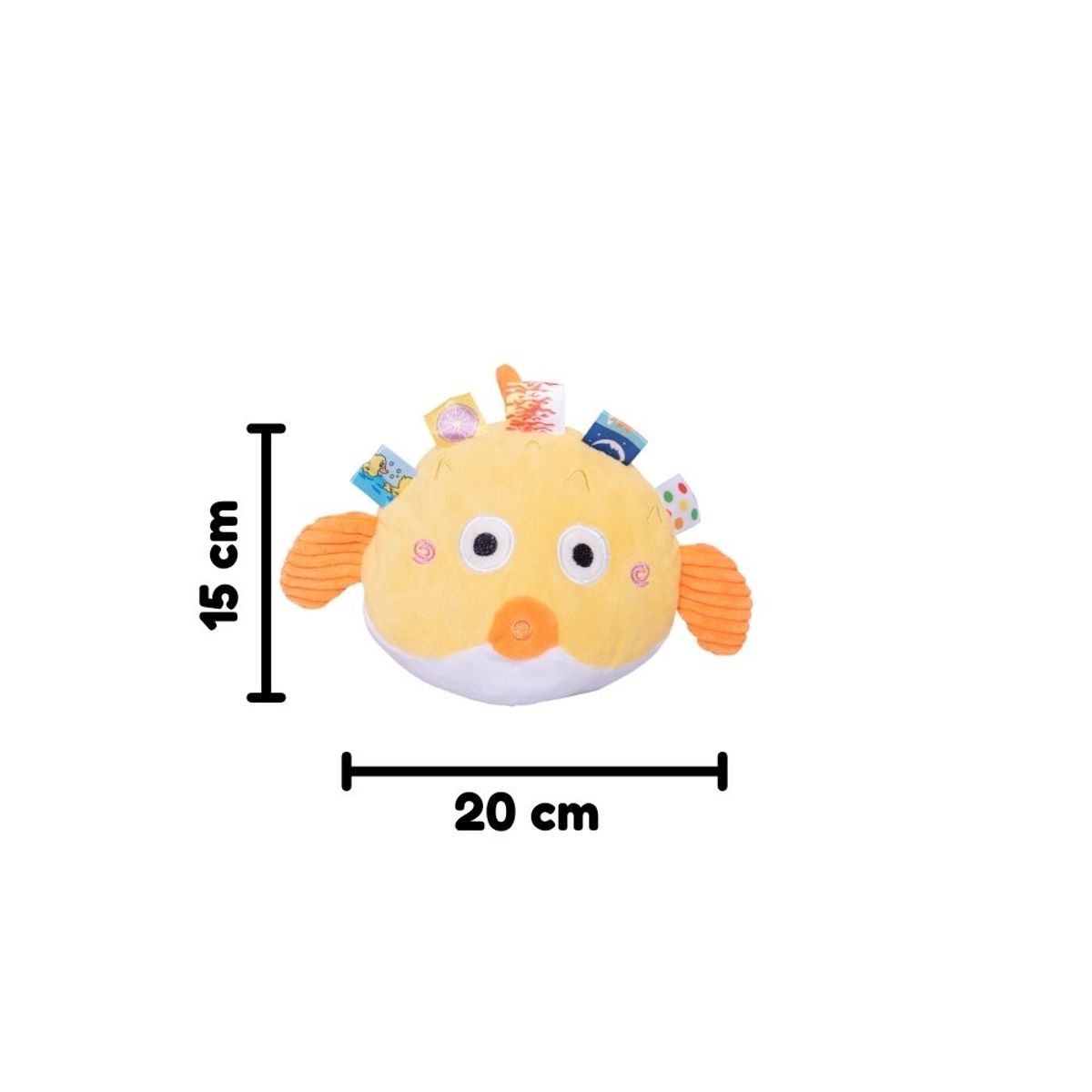 GENERICO - Peluches Bebe Bajo El Mar - Pez Amarillo