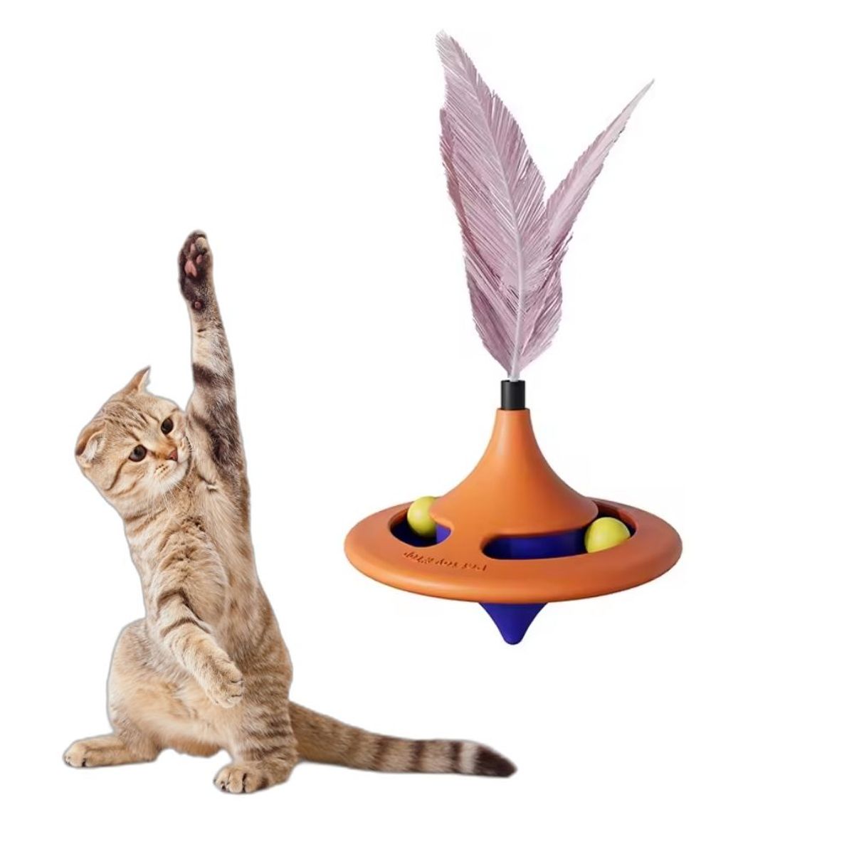 GENERICO - Juguete Para Gato De Disco Giratorio