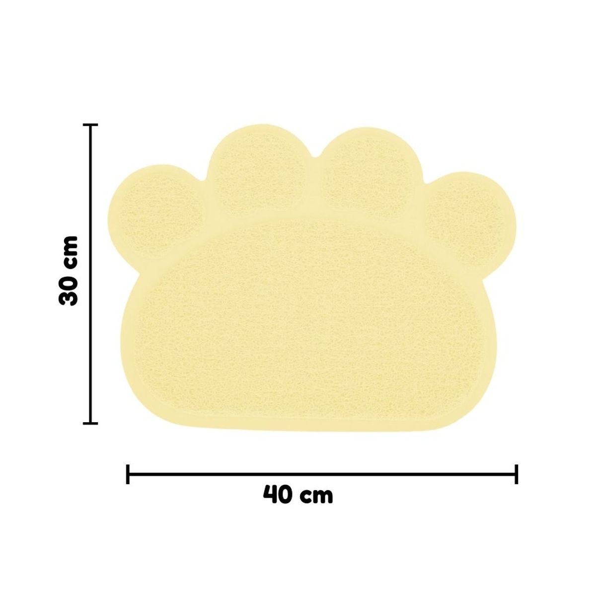 GENERICO - Tapete Pequeño Para Mascota Huella - Beige