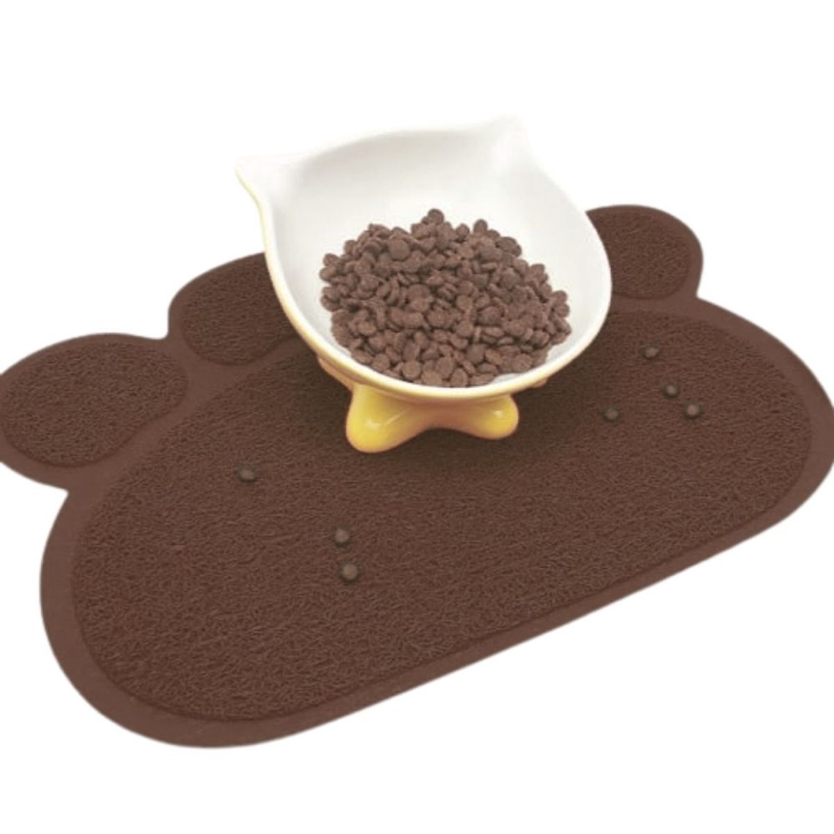 GENERICO - Tapete Grande Para Mascota Huella - Marrón