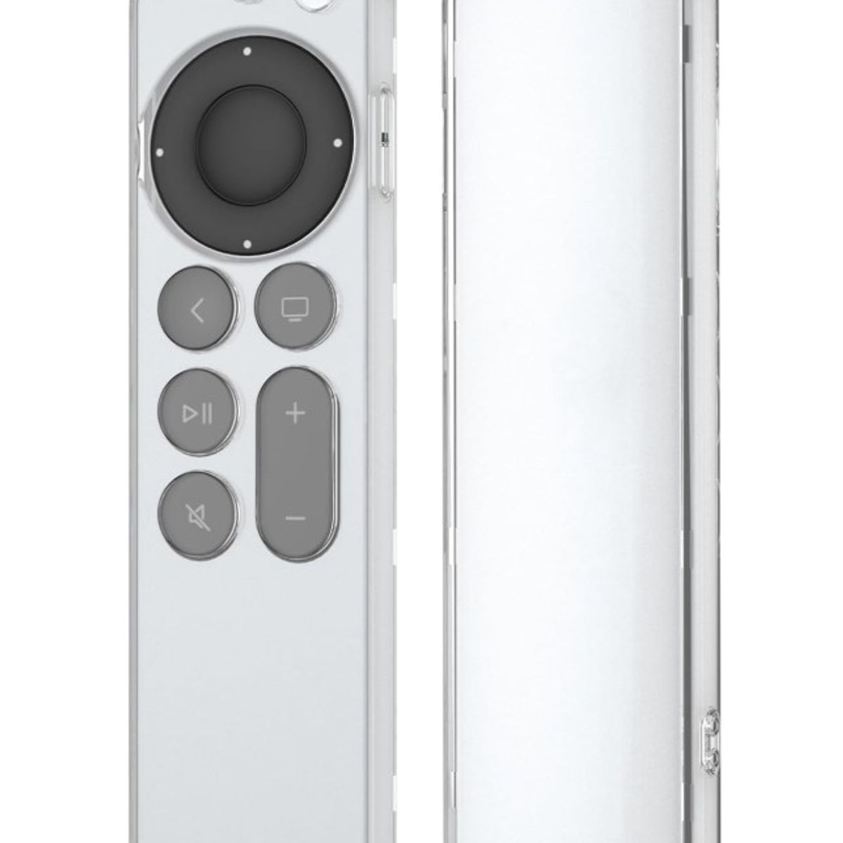 GENERICO - Funda Transparente de Silicona para Control de Apple TV 2021 - Blanco