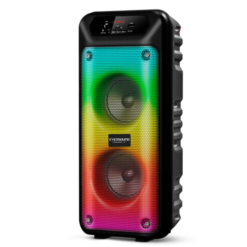 EVERSOUND - Parlante Torre DYNAMIC 4  EV5004 SYSTEM RGB LED BT FM EVERSOUND