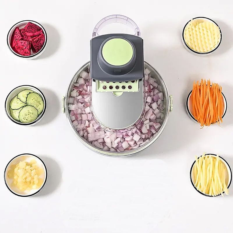 GENERICO - Cortador / Picador de Verduras multifuncional  9 en 1 de alta calidad.