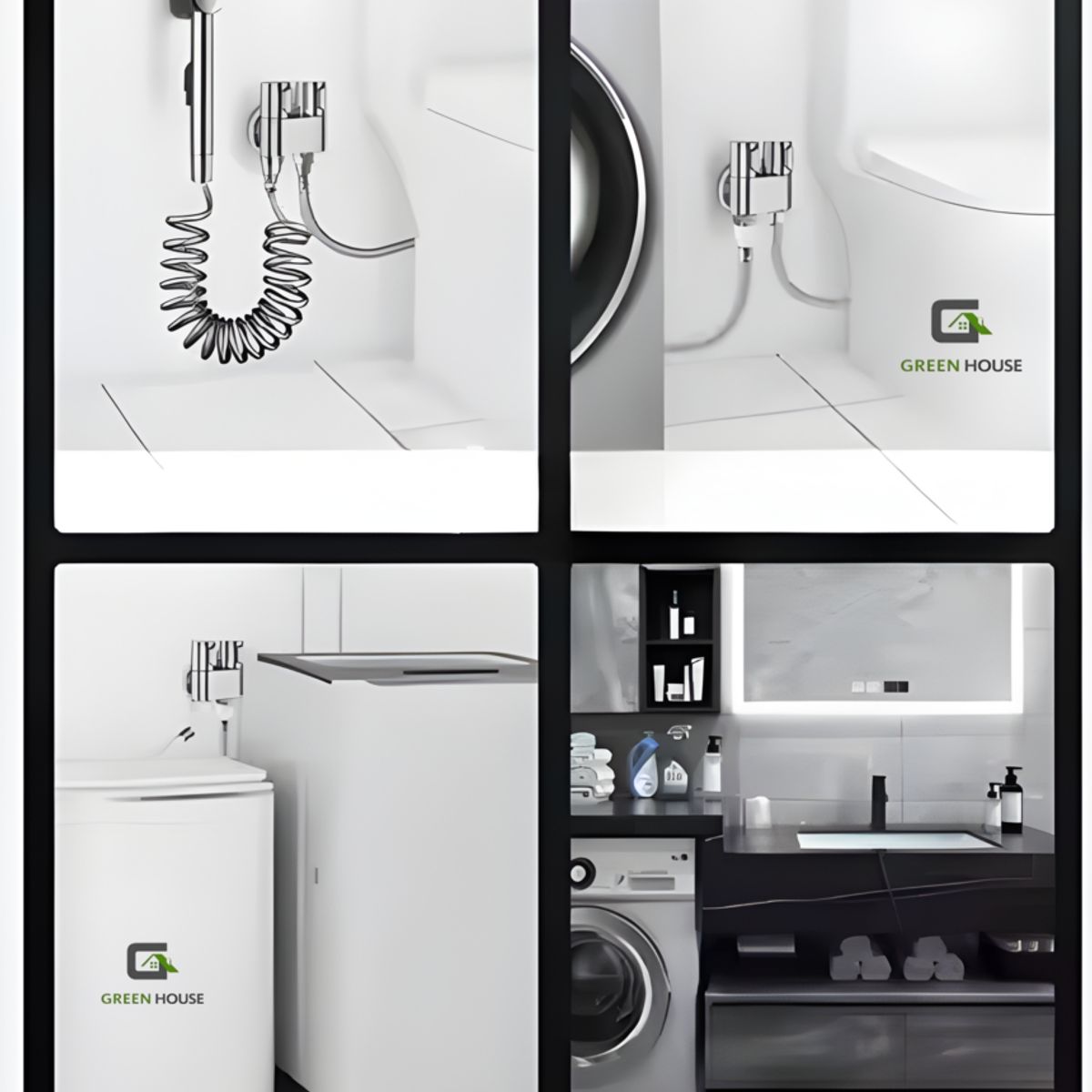 GENERICO - VALVULA  ACERO INOXIDABLE CROMADO SUS 304 DOBLE SALIDA DE AGUA