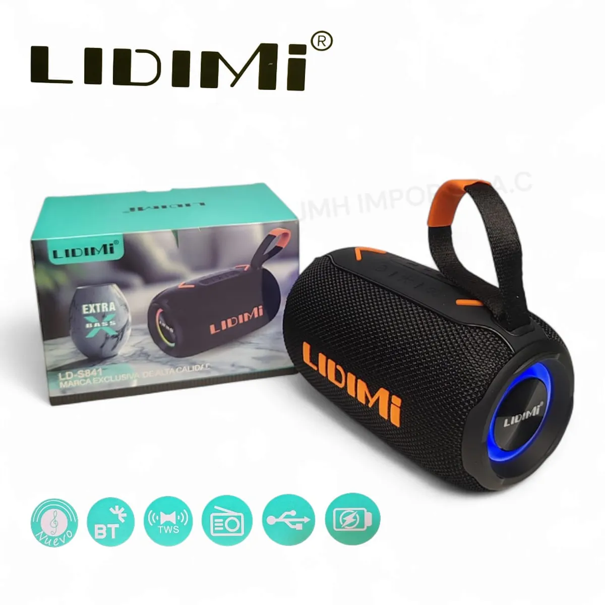 LIDIMI - Parlante Portatil Bluetooth LIDIMI LD-S841