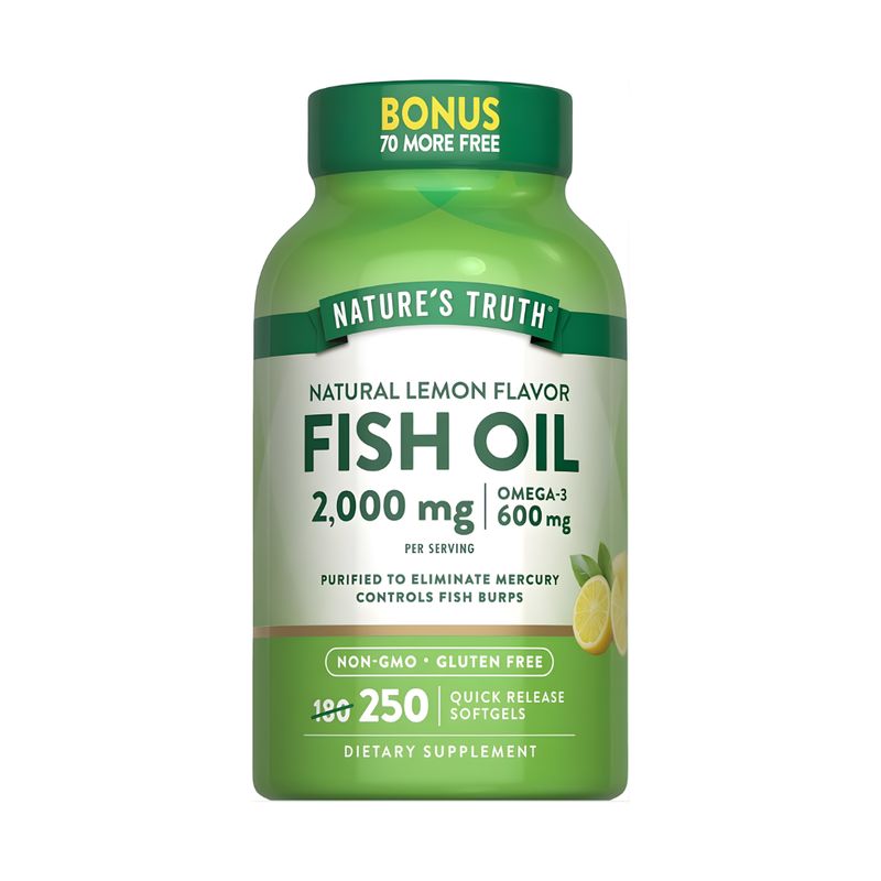 NATURE'S TRUTH - Fish Oil 2000mg Omega 3 - 250 Softgels Nature's Truth