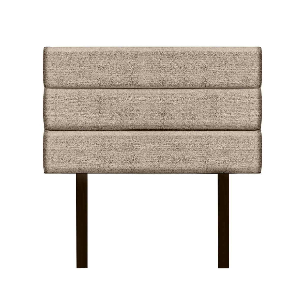 MUEBLES MACRUMO - Cama + Cabecera Moty con tela antifluida de 1.5 Plz color Beige