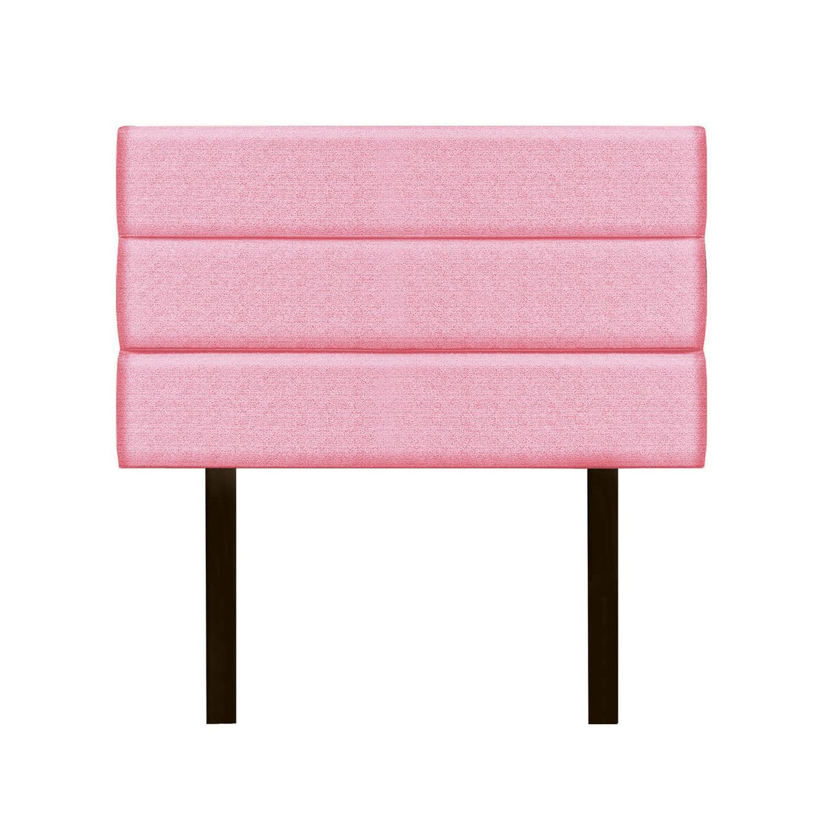 MUEBLES MACRUMO - Cama + Cabecera Moty con tela antifluida de 2Plz color Rosado