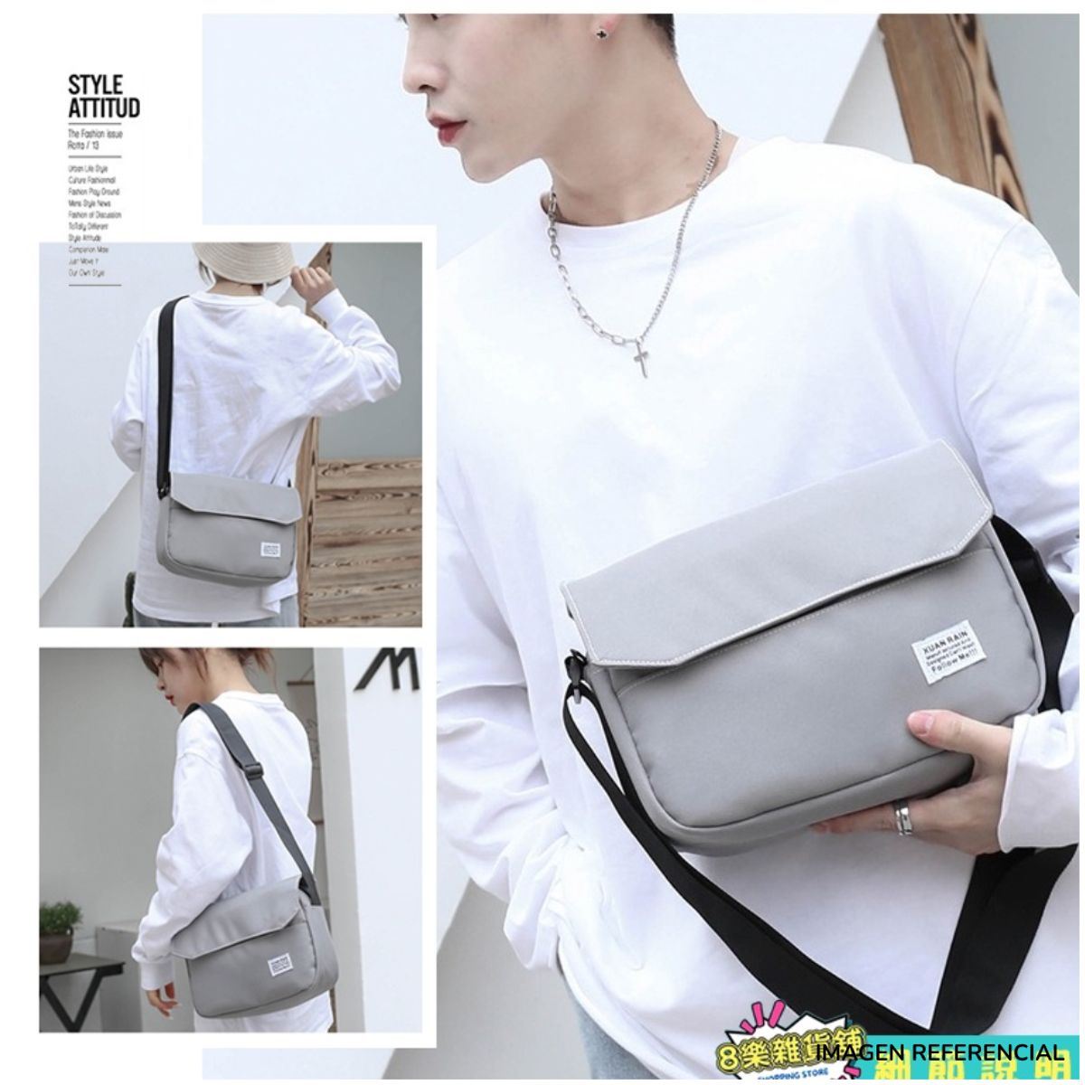 GENERICO - Bolso morral bandolera de hombro