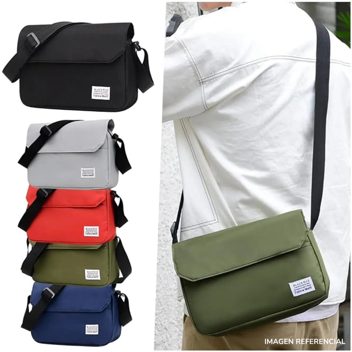 GENERICO - Bolso morral bandolera de hombro