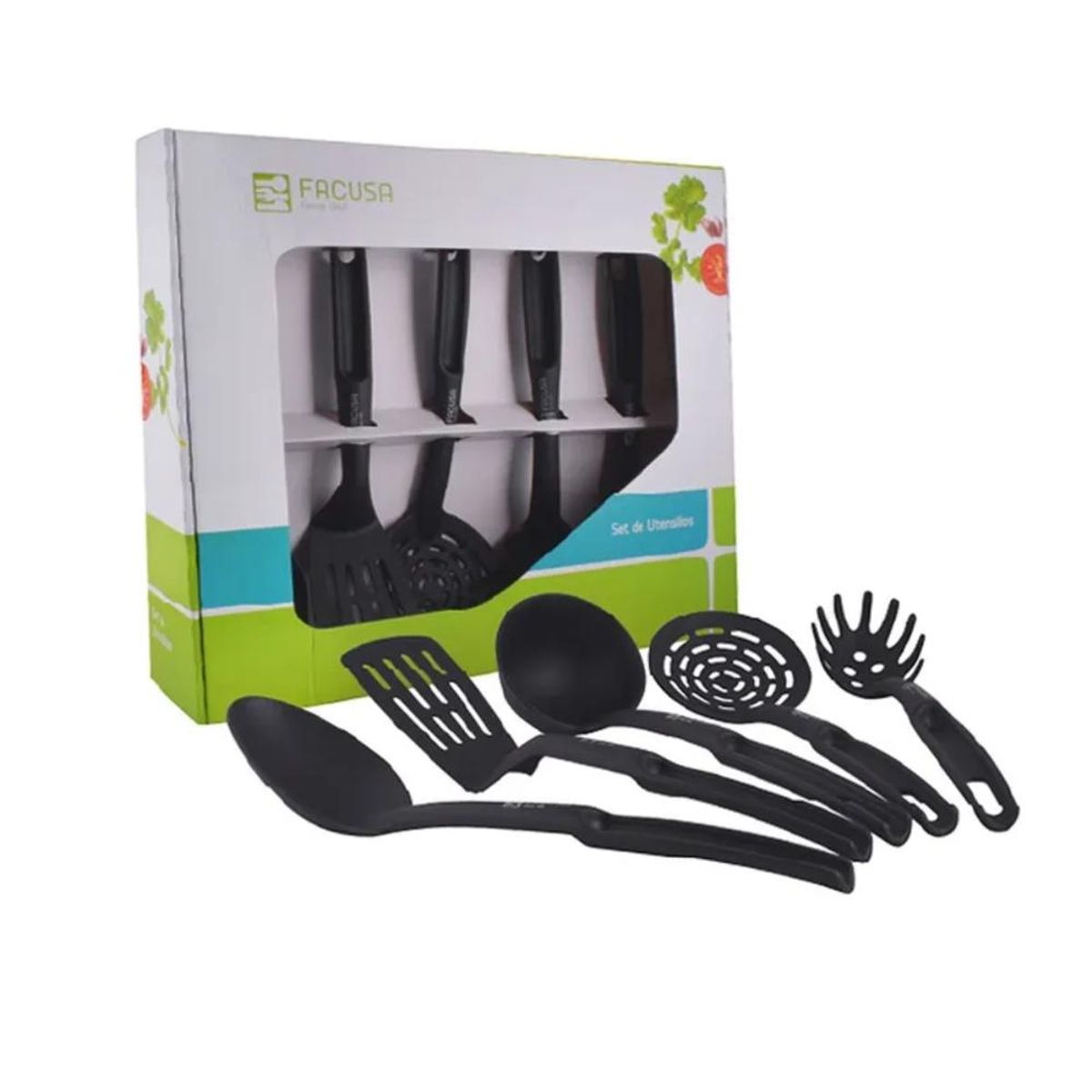 FACUSA - Set de Utensilios X5 Nylon - 70294229