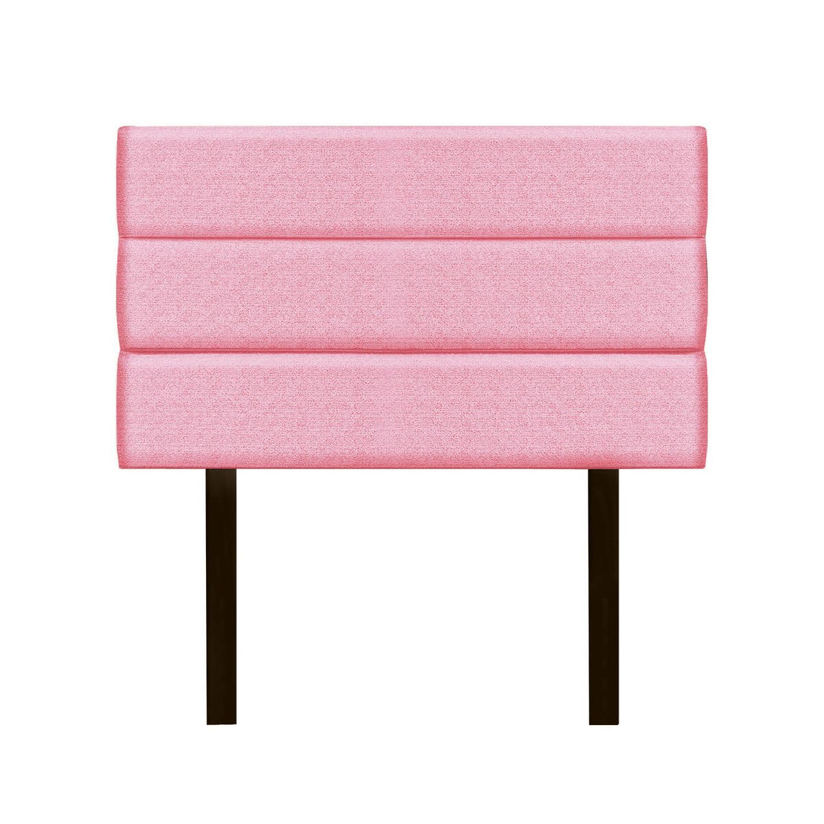 MUEBLES MACRUMO - Cama + Cabecera Moty con tela antifluida King color Rosado