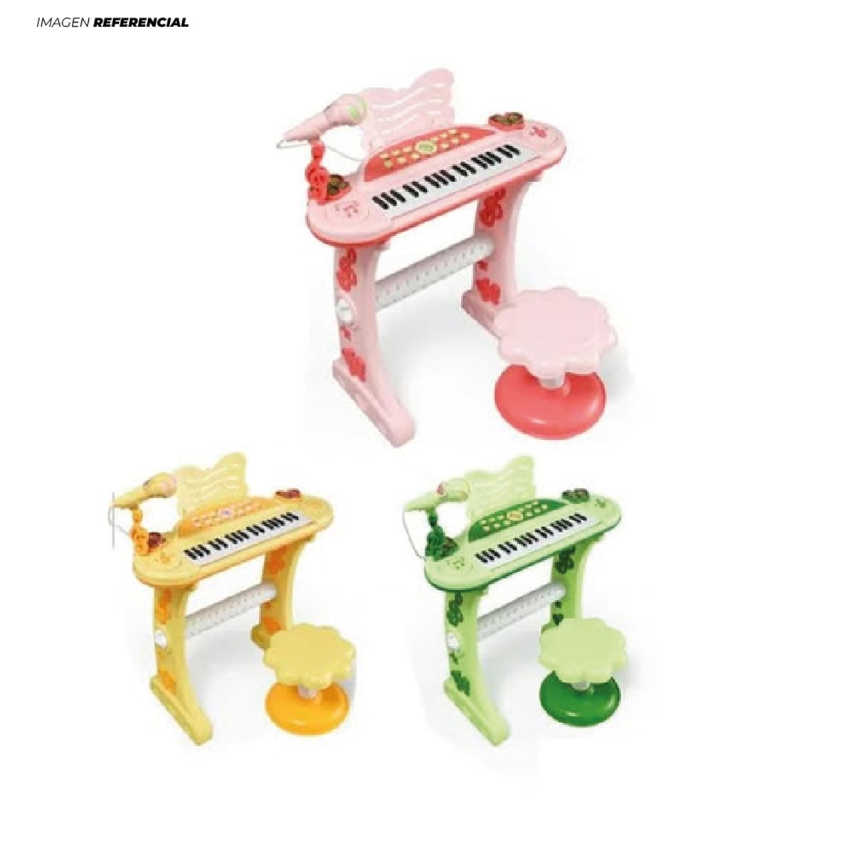 GENERICO - Divertido Juego de Piano Musical Electrónico con Micrófono