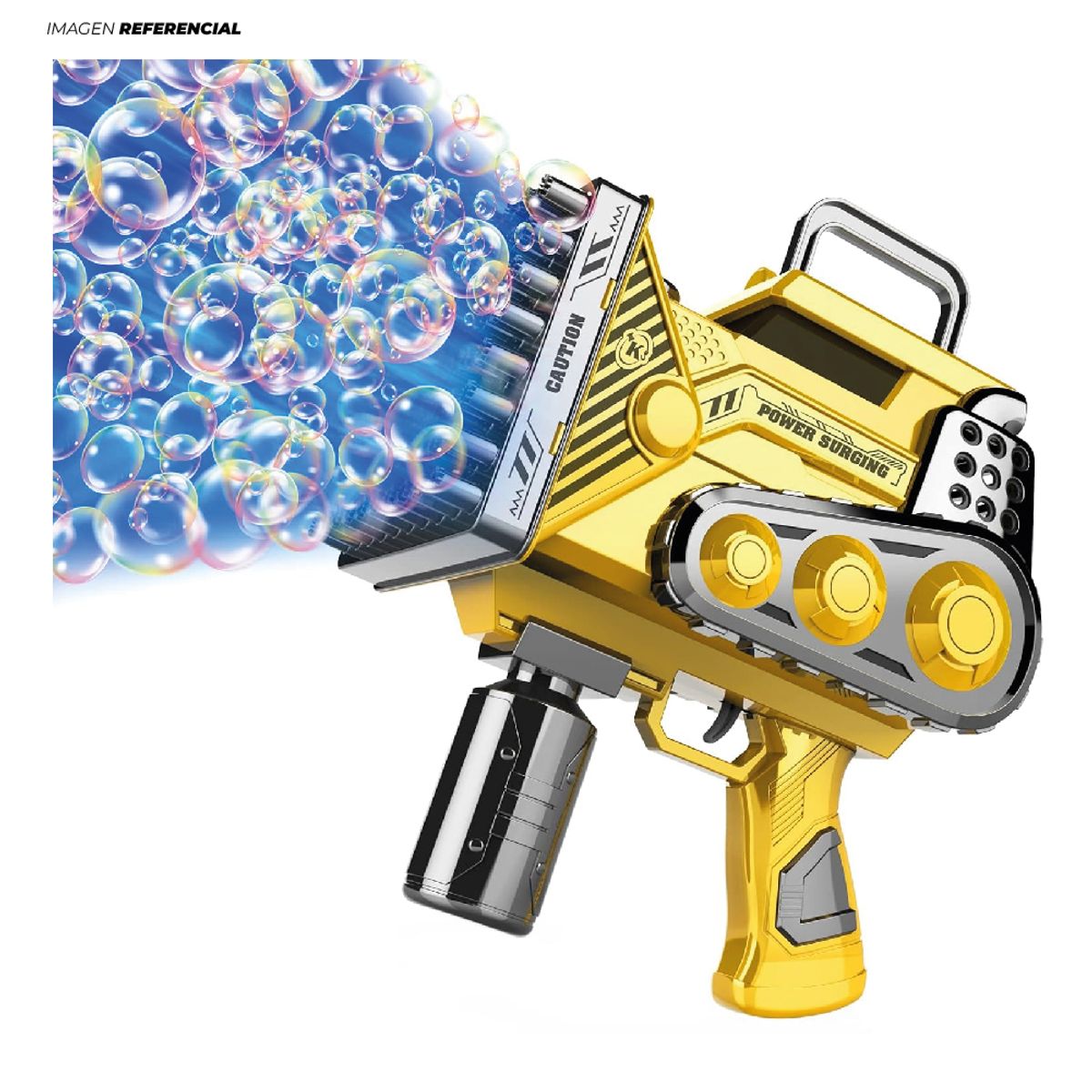 GENERICO - Juguete Burbujero Pistola Estilo Metralla