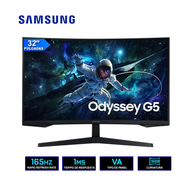 SAMSUNG - Monitor para juegos Odyssey G5 de 32 Curvo - LS32CG552ELXPE