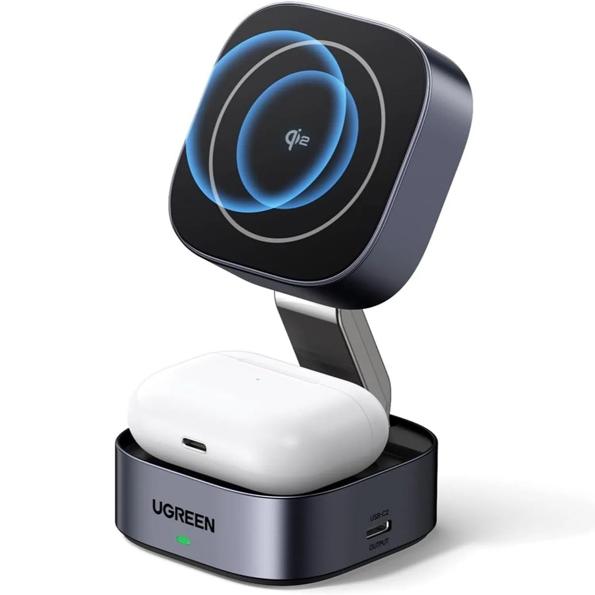 UGREEN - Cargador 15W Qi2 Inalámbrico Magnético Plegable Ugreen W702 