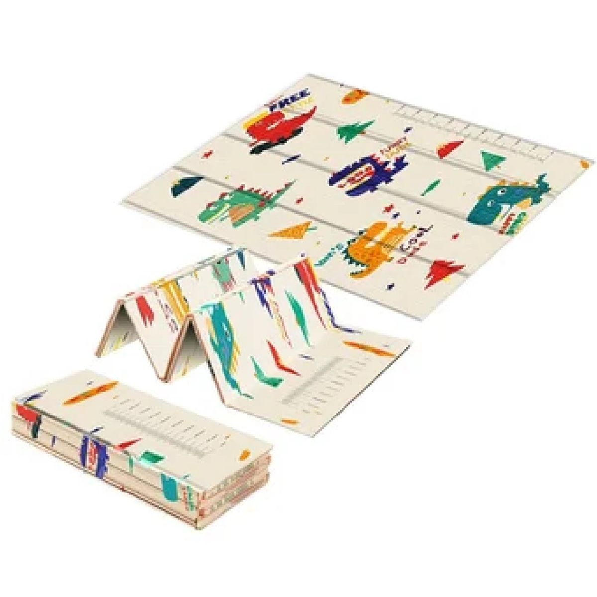 GENERICO - Piso Alfombra Plegable para Bebé Antigolpes Doble Cara 200x180cm