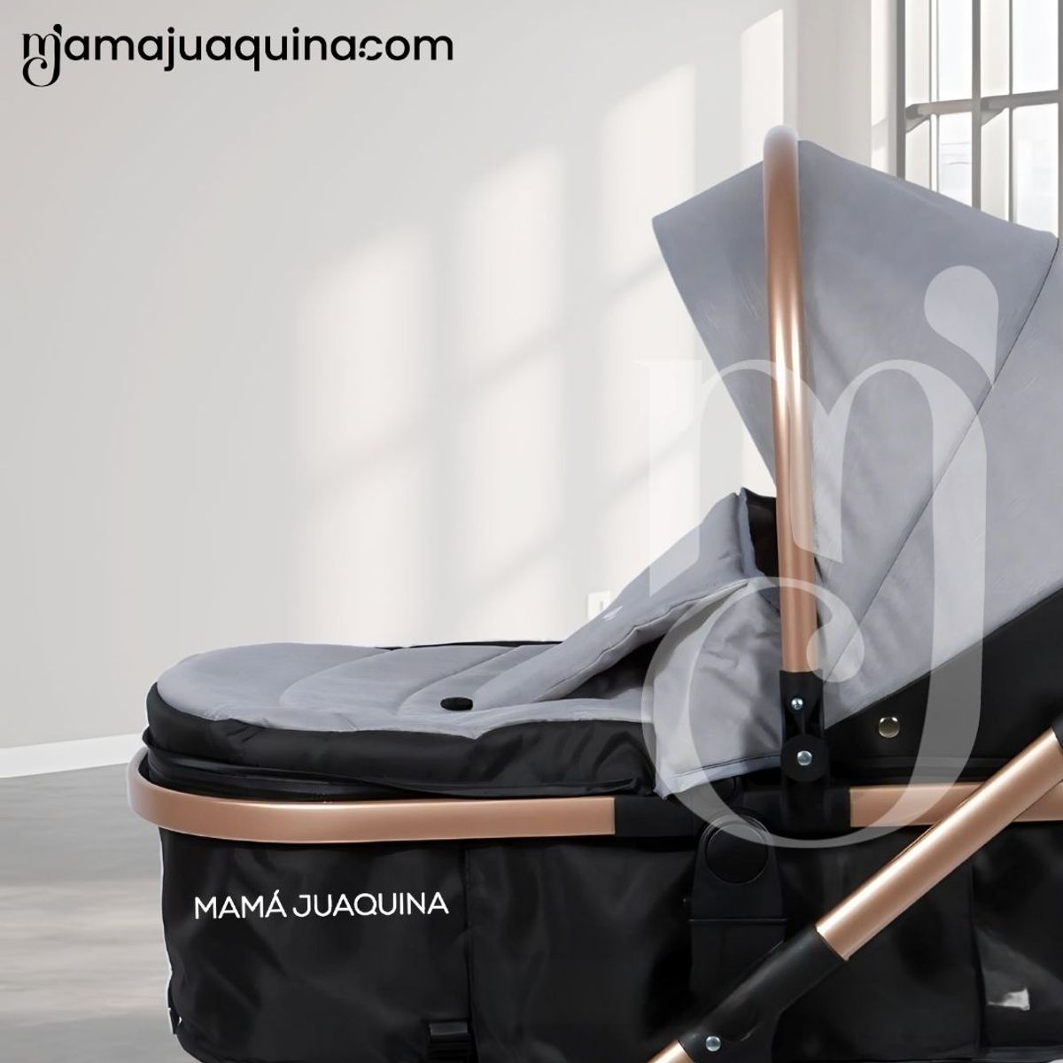 BABY - Coche Moisés «MILLION COMFORT» Edición Limitada Gray