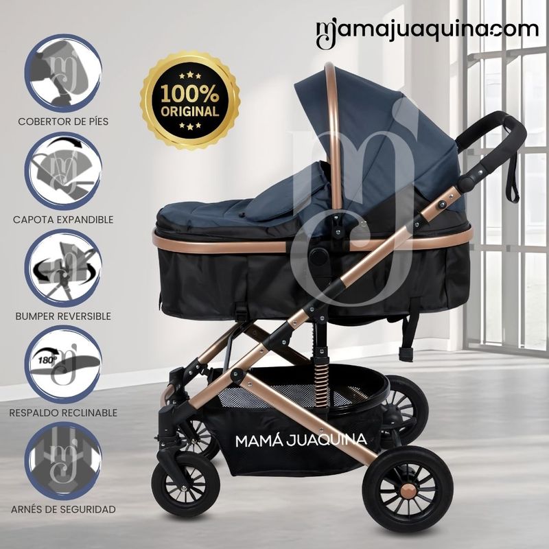 BABY - Coche Moisés «MILLION COMFORT» Edición Limitada Blue
