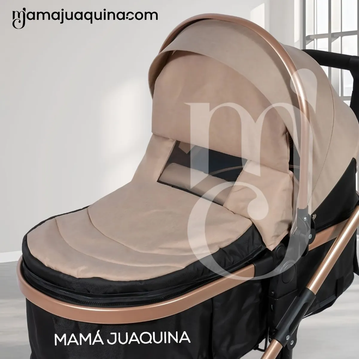 BABY - Coche Moisés «MILLION COMFORT» Edición Limitada Beige